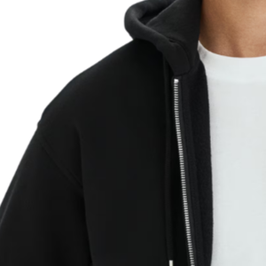 Custom Loose Fit <b>Zip</b> Through Hoodie Premium Cotton Blend Full <b>Zip</b> <b>Hooded</b> Sweatshirt Casual Streetwear OEM ODM Factory Supply - Product Image 6