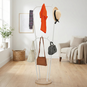 Vente en gros de qualité OEM porte-vêtements cintre en fer support stockage bricolage garde-robe en métal utilisation directe Taiwan fabricant maison - Product Image 1