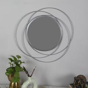 Round Aluminum Alloy Wall <b>Mirror</b> Minimalist Decorative Frameless Design 6mm Thickness - Product Image 1