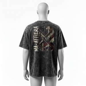 Camiseta de hombre con lavado ácido, estilo oversize, para hombre, proveedor mayorista de camisetas de bajo costo - Product Image 3