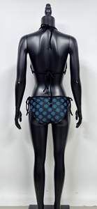 ชุดบิกินี่เอวสูงคุณภาพสูงสำหรับผู้หญิง สไตล์เรโทร ชุดว่ายน้ำสองชิ้น กระชับสัดส่วน ระบายอากาศได้ดี แห้งเร็ว ต้านเชื้อแบคทีเรีย - Product Image 3