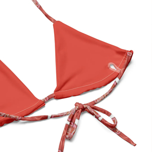 New Trendy Design Women Sexy Printed Swimsuit Custom Fabric Swimwear Swimming Wear <b>Bikini</b> - Product Image 4