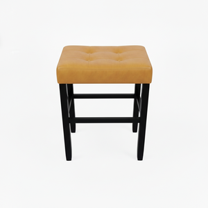 Tabouret de bar moderne en cuir PU sans dossier, tabouret de comptoir rembourré pour cuisine - Product Image 1