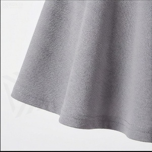 Jupe courte trapèze pour femme, couleur unie, taille élastique, en spandex et polyester, confortable, à porter toute l'année - Product Image 6