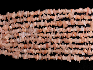 Piedras de Luna Naturales de Color Durazno de 4mm-5mm, Cuentas Sueltas sin Cortar, Gemas Semipreciosas, Pepitas Lisas para Joyería - Product Image 3