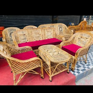 Ensemble de canapés de jardin en rotin, mobilier d'extérieur tressé, suite de sièges de patio avec coussins et table basse à prix de gros et abordable - Product Image 1