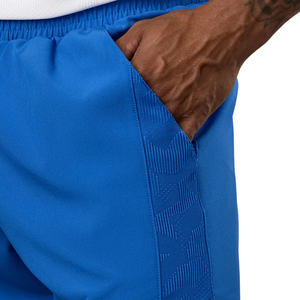 <b>Mens</b> Blue Panel Training <b>Shorts</b> <b>Elastic</b> Waist Drawstring Gym Workout Running Sportswear Lightweight Activewear <b>Shorts</b> for <b>Men</b> - Product Image 3
