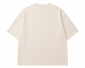 T-shirt en coton surdimensionné pour homme, manches courtes, col rond, motif floral brodé, design artisanal, logo sur le devant - Product Image 2