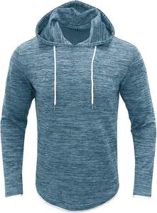 Sudadera con capucha deportiva para hombre, informal, para gimnasio, entrenamiento, manga larga - Product Image 2