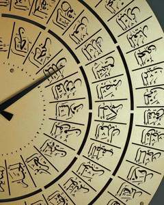 Creative Islamic <b>Silent</b> Quartz Wall <b>Clock</b> with Calendars and Radio Single Face Iron Design Luxury Home Decor for Living Room - Product Image 3