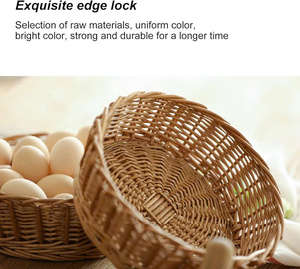 Storage <b>Basket</b> Natural Rattan Woven Handcrafted Organizer for Home Decor Laundry Storage Retail <b>Display</b> and Eco Friendly - Product Image 4