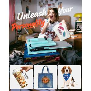 Nueva Máquina de Prensa de Calor Híbrida Multifunción 8 en 1 de 15 x 15 Pulgadas, Fácil Control, Sublimación Rápida, Color Verde Claro, Modelo D0100XFPU8U - Product Image 4