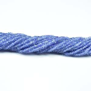 Cuentas de Tanzanita Natural Facetadas en Forma de Rondelle de 3-3.5MM, Cuentas Sueltas para la Fabricación de Joyería, Venta al Por Mayor de Cuentas de Tanzanita - Product Image 4