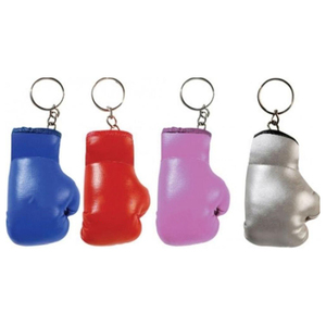 Llavero de Guantes de Boxeo Miniatura Ligeros de Acero Inoxidable con Logotipo de Club - Accesorio para Coche de Alta Calidad con Impresión Tipográfica - Product Image 3