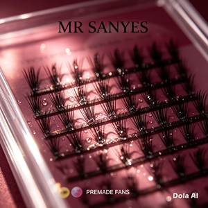 Extensions de cils personnalisables Mr Sanyes, best-seller, de haute qualité, effet naturel, souples et légers, idéales pour les photos de remise de diplôme - Product Image 5