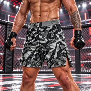Private Label Fightwear Apparel Sublimated Polyester MMA <b>Shorts</b> for Independent Sportswear Brands - Product Image 5