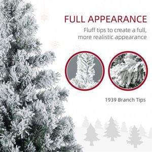 Albero di Natale in PVC Pre-Illuminato da 2,7 m, Realistico e di Alta Qualità, Effetto Neve, Grande Albero per Decorazioni Esterne e Domestiche, Personalizzabile - Product Image 5