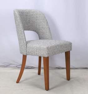 Hot Selling Simple Solid Wood Fabric Dining <b>Chair</b> Modern Nordic Design for Home <b>Restaurant</b> Hotel Apartment Use - Product Image 3