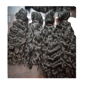 Extensions de cheveux indiens de luxe, qualité Premium, teintes claires, cheveux vierges Remy, double trame Genius, style lisse soyeux, ondulé, décoloration possible - Product Image 4