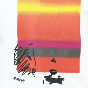 Débardeur sans manches col rond pour homme, blanc, imprimé par transfert thermique, dégradé de couleur, imprimé sur le devant, respirant, décontracté, en coton tricoté 3D - Product Image 4