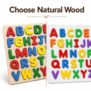 Rompecabezas de alfabeto de madera con letras coloridas de la A a la Z para el aprendizaje de los niños - Product Image 5