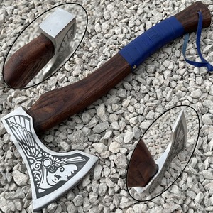 BA Enterprises - Tomahawks de Acero de Damasco Forjado a Mano, de Última Tendencia, Personalizados para Campismo y Supervivencia al Aire Libre, Hoja de 4 3/4 Pulgadas - Product Image 3