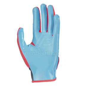 Gants de football américain en cuir légers avec ajustement flexible, paume antidérapante, design imperméable pour une performance et un confort améliorés - Product Image 5