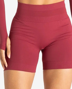 Shorts de biker légers pour femmes, respirants, séchage rapide, taille haute élastique, tissu peigné, couleur unie, décontractés, prix abordable - Product Image 3
