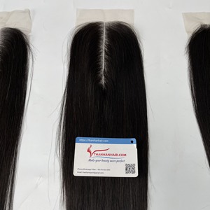 Cabello Vietnamita Virgen con Cierre de Encaje HD, Aspecto Invisible y Natural, Línea de Cabello Natural, Stock Premium Disponible - Product Image 4