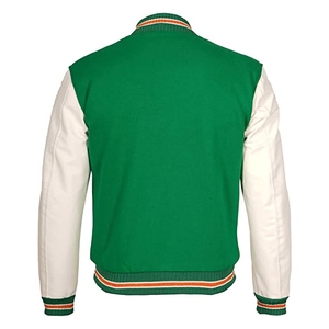 WARPRO INDUSTRY Unisex Green Hooded Varsity Jacket Single <b>Button</b> Closure Breathable Casual Outerwear Regular Fit Autumn Wear - Product Image 3