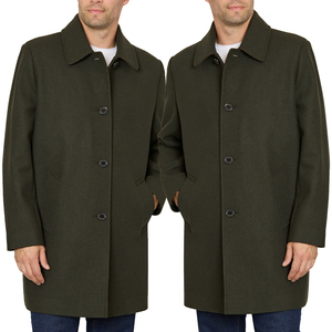 High Quality <b>Men</b> Long <b>Coat</b> With Comfortable Lining Classic Silhouette And Timeless Appeal For Business And Casual Wear - Product Image 5