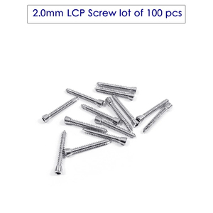 Tornillos LCP de 2.0 mm, 100 Unidades, Implante Ortopédico Veterinario con Bloqueo, Juego de Acero Inoxidable - Product Image 2