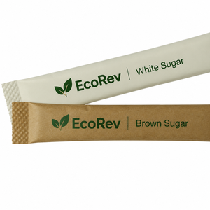 EcoRev Greaseproof Waterproof Disposable Sugar <b>Packaging</b> Paper White Brown <b>Biodegradable</b> Food Wrapping Recyclable Wood Pulp - Product Image 1