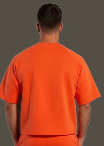 Camiseta de Algodón de Color Sólido de Alta Calidad para Hombre, Hombros Caídos, Cuello Redondo, Logotipo Personalizado, Estilo Hip Hop, Diseño en Blanco - Product Image 6