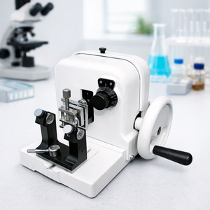 Microtome rotatif manuel en aluminium pour la histopathologie, découpe de tissus, modèle de laboratoire OEM - Product Image 3
