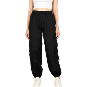Pantalon cargo ample vintage pour femme, style rétro, logo personnalisé, pantalon tendance pour tenues classiques et looks hip-hop - Product Image 1