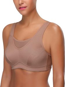 Women Racerback Sports Bra Scoop Neck Medium Support Breathable <b>Mesh</b> Yoga Workout <b>Top</b> Solid Color Spandex Polyester Seamless - Product Image 2