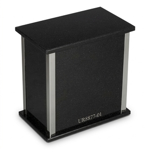 Urnes funéraires en marbre noir jais de style américain et européen, écologiques, personnalisables, prix de gros abordable - Product Image 1