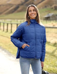Women's Lightweight <b>Packable</b> Hooded Winter Quilted Puffer <b>Jacket</b> Detachable Sleeves Hat Zipper Closure Waterproof Wool - Product Image 6