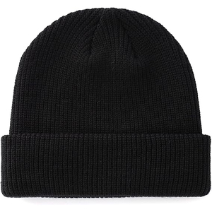 OEM <b>White</b> Rib Knit Beanie Hat Winter Cuffed <b>Cap</b> Women Men Soft Warm Stretch Plain Skull <b>Cap</b> Wholesale Hat - Product Image 1