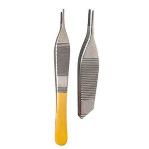 Pinces à tissus Adson en acier inoxydable, instrument chirurgical manuel réutilisable pour usage hospitalier - Product Image 2