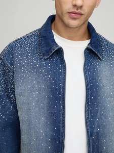 Chaqueta Vaquera Transpirable de Secado Rápido, Diseño Liso Teñido, Color Sólido, Alta Calidad, Precio Razonable - Product Image 3