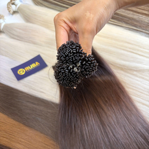 Cheveux humains vietnamiens à pointe kératine, lisses, super double drawn, mini pointe plate, haute qualité - Product Image 5
