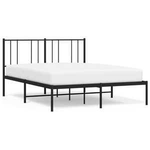 Base de Cama King Size de Acero con Recubrimiento de Polvo Negro, 59 x 79 Pulgadas, Categoría de Productos de Camas Metálicas - Product Image 2