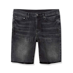 Wholesale Lightweight <b>Drawstring</b> Knitted Solid Casual <b>Men's</b> <b>Jeans</b> Shorts OEM Service Comfortable Use for Online Sale - Product Image 5