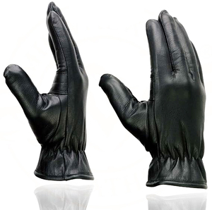 ถุงมือหนังน้ำหนักเบาสีดำสำหรับผู้หญิงแซมโรซ สปอร์ตส์ - Product Image 2