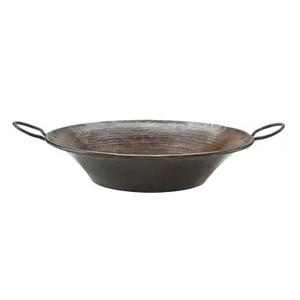 Large Hammered Copper Beverage Tub with Side Handles Round Metal Wash Tub Ice Bucket <b>Basin</b> Bathroom Vessel Sink Outdoor Cooler - Product Image 4
