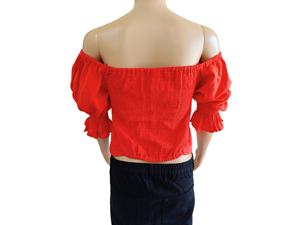 Blusas Elegantes de Mujer, 100% Algodón, Manga Corta, Estilo Vintage, Casuales, para Exteriores, Tejidas, Transpirables, Ecológicas, para Primavera - Product Image 5