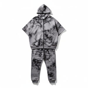 Chándal de hombre de alta calidad, 100% algodón, diseño personalizado, peso pesado, estampado, venta al por mayor. - Product Image 1