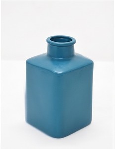 Hot <b>Mini</b> <b>Bottle</b> Shape Blue Color Hot Selling Powder Coated Premium Style Fancy Flower Vase Luxuries Style Vase for Luxuries Home - Product Image 4